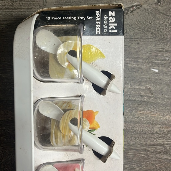 Zaki designs 13 piece tasting tray set.  Never opened. - Picture 2 of 2
